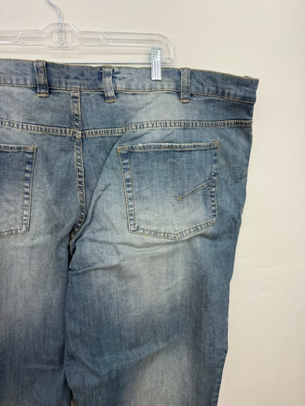 True Nation Men's Blue Washed Denim Jeans U12